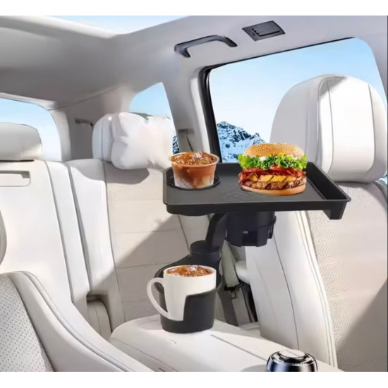Cup holder tray table