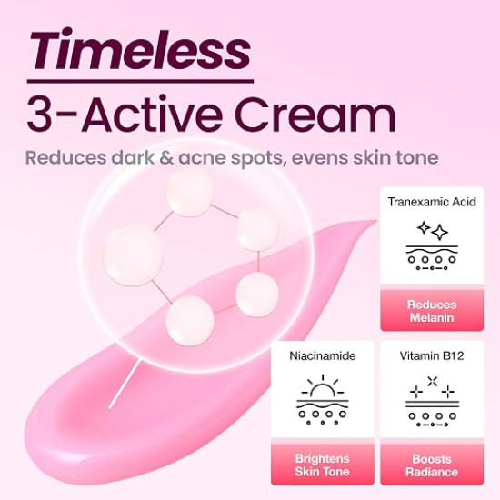 Dark Spot & Hyperpigmentation Cream – 6% Tranexamic Acid & 5% Niacinamide Pink Glow Cream 
