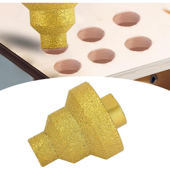 Diamond Beveling Chamfer Bit M14 Thread – Brazed Tapered Reamer for Tile, Marble, Granite, Concrete & Stone (20mm/35mm/50mm)