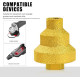 Diamond Beveling Chamfer Bit M14 Thread – Brazed Tapered Reamer for Tile, Marble, Granite, Concrete & Stone (20mm/35mm/50mm)