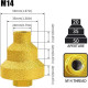 Diamond Beveling Chamfer Bit M14 Thread – Brazed Tapered Reamer for Tile, Marble, Granite, Concrete & Stone (20mm/35mm/50mm)