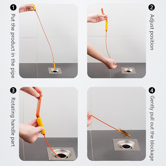 Drain Snake shower drain clog remover tool