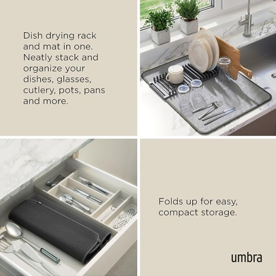 Drying Rack and Microfiber Dish Mat Drying Rack and Microfiber Dish Mat