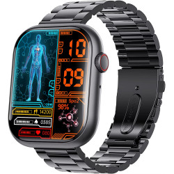 ECG+PPG Blood Pressure & Blood Glucose Monitoring - IP68 Waterproof & Fitness Tracking for Men & Women ECG+PPG Blood Pressure & Blood Glucose Monitoring - IP68 Waterproof & Fitness Tracking for Men & Women