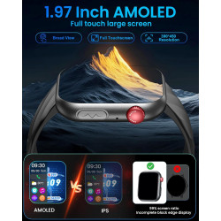 ECG+PPG Blood Pressure & Blood Glucose Monitoring - IP68 Waterproof & Fitness Tracking for Men & Women