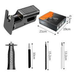 Turn Your Drill into a Power Saw – Electric Drill Saw Adapter with Multi-Blade Cutting
