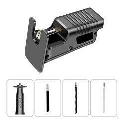 Turn Your Drill into a Power Saw – Electric Drill Saw Adapter with Multi-Blade Cutting