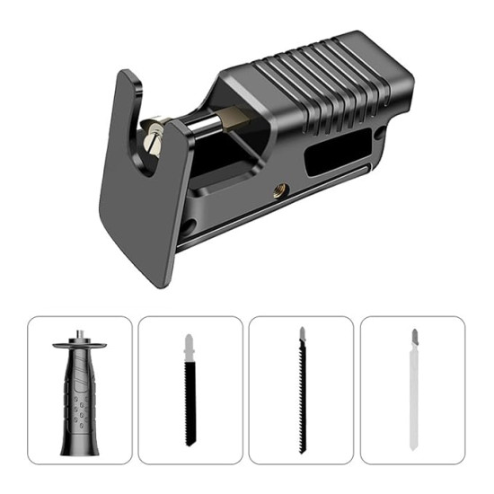 Turn Your Drill into a Power Saw – Electric Drill Saw Adapter with Multi-Blade Cutting