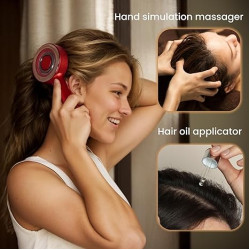 Red Light Therapy  Electric Hair Brush With Oil Dispenser