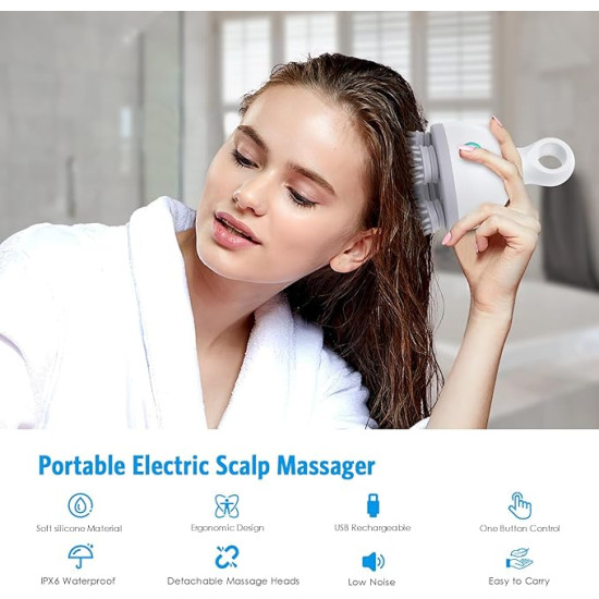 Relax & Stimulate Your Scalp – Electric Scalp Massager 