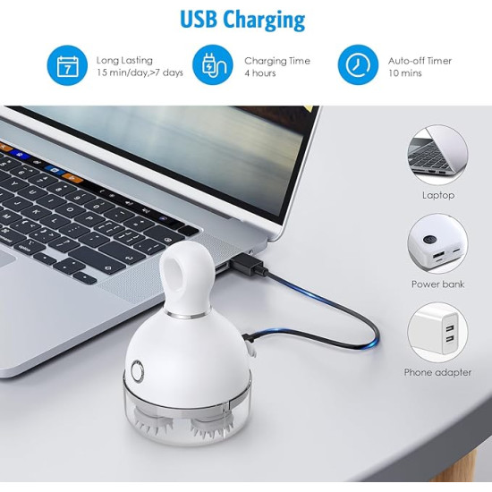 Relax & Stimulate Your Scalp – Electric Scalp Massager 