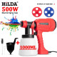 Electric Spray Gun 1000ML Household Paint Sprayer Flow Control Easy Spraying Adjustable Nozzle for Furniture/Walls/Fences