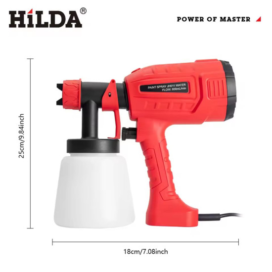Electric Spray Gun 1000ML Household Paint Sprayer Flow Control Easy Spraying Adjustable Nozzle for Furniture/Walls/Fences