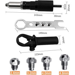 Turn Your Drill into a Rivet Gun – Professional Electric Rivet Adapter Kit