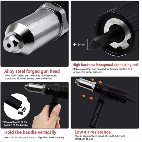 Turn Your Drill into a Rivet Gun – Professional Electric Rivet Adapter Kit