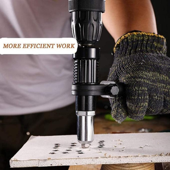 Turn Your Drill into a Rivet Gun – Professional Electric Rivet Adapter Kit