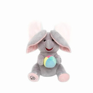 Peek A Boo Elephant Toy, Interactive Singing Stuffed Animal Plushy