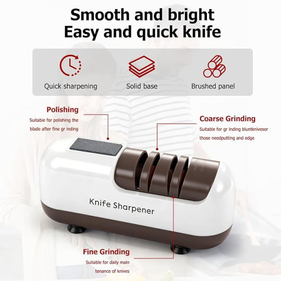 Sharp Knives Made Easy – Ergonomic Electric Knife Sharpener