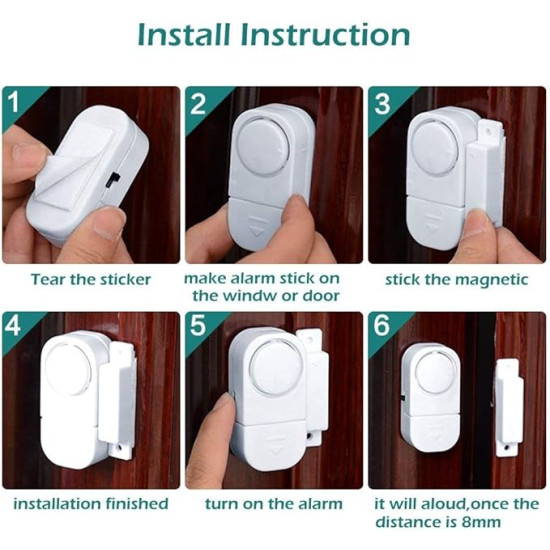 Magnetic Door and Window Security Entry Alarm Magnetic Door and Window Security Entry Alarm