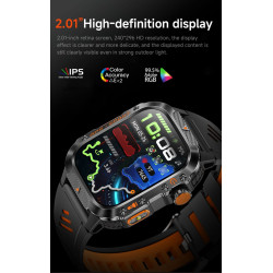 Full Screen Inteligente IP68 Waterproof Men's Smartwatch