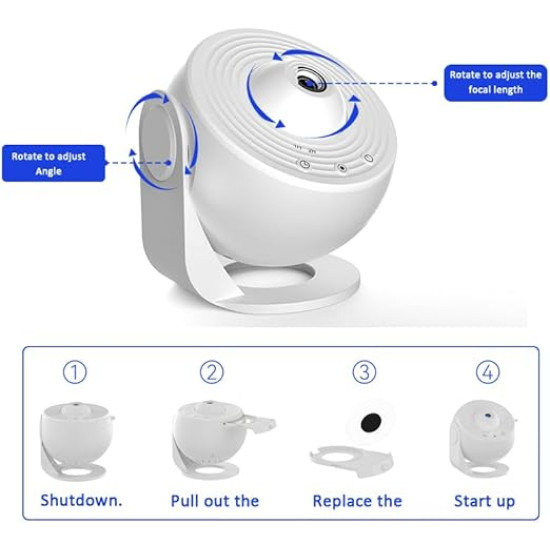 Turn Your Room into a Starry Galaxy – USB Atmosphere Projector Lamp