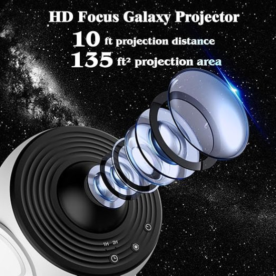 Turn Your Room into a Starry Galaxy – USB Atmosphere Projector Lamp