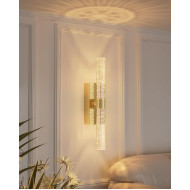 Luxury Rechargeable Gold Wall Sconce Set (2pcs) – Wireless LED Accent Lighting for Bedrooms & Living Rooms