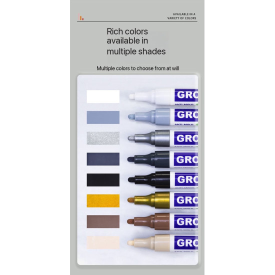 Grout Pen – Waterproof Tile Grout Restorer for a Cleaner, Brighter Kitchen & Bathroom