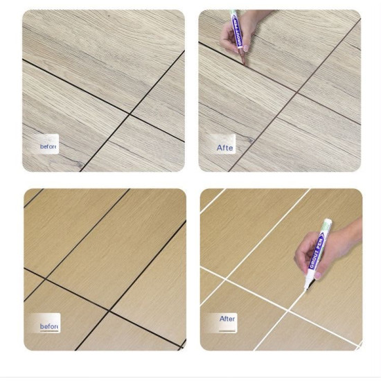 Grout Pen – Waterproof Tile Grout Restorer for a Cleaner, Brighter Kitchen & Bathroom