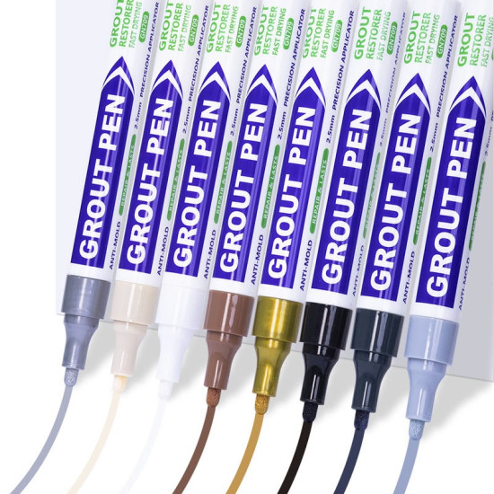 Grout Pen – Waterproof Tile Grout Restorer for a Cleaner, Brighter Kitchen & Bathroom