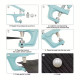 Manual Pearl Setting Machine Kit – Easy DIY Bead Rivet Tool with 1000 pcs Pearl Set (Perfect for Crafts & Fashion Design)