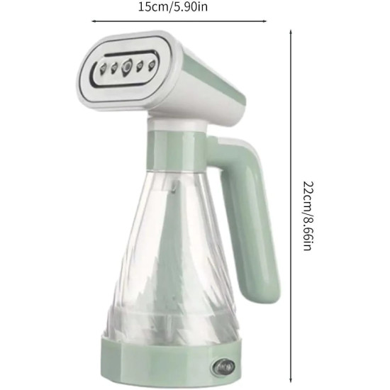 Handheld Garment Steamer Iron for Clothes Portable Fabric Wrinkles Remove - 600w Fast Heat Up, Strong Steam, Transparent Visual Water Tank, for Home, Office and Travel