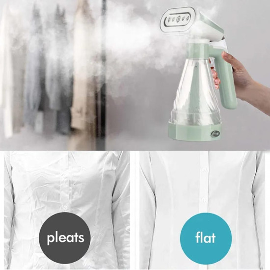 Handheld Garment Steamer Iron for Clothes Portable Fabric Wrinkles Remove - 600w Fast Heat Up, Strong Steam, Transparent Visual Water Tank, for Home, Office and Travel
