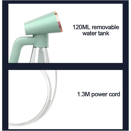 600w Handheld Garment Steamer Iron for Clothes Portable Fabric Wrinkles Remove -  Fast Heat Up, Strong Steam, Transparent Visual Water Tank, for Home, Office and Travel