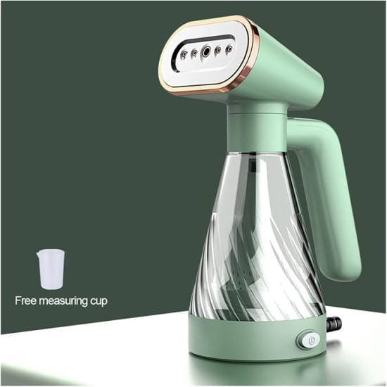 600w Handheld Garment Steamer Iron for Clothes Portable Fabric Wrinkles Remove -  Fast Heat Up, Strong Steam, Transparent Visual Water Tank, for Home, Office and Travel
