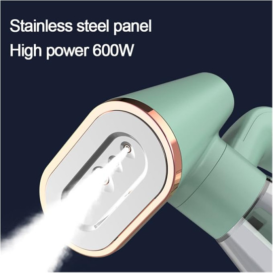 600w Handheld Garment Steamer Iron for Clothes Portable Fabric Wrinkles Remove -  Fast Heat Up, Strong Steam, Transparent Visual Water Tank, for Home, Office and Travel
