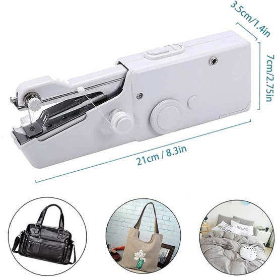 Handheld Sewing Machine – Portable Electric Sewing Tool for Quick Clothing & Fabric Repairs 