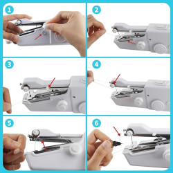 Handheld Sewing Machine – Portable Electric Sewing Tool for Quick Clothing & Fabric Repairs 