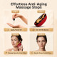 Heated Electric Gua Sha Facial Massager with Vibration & LED Red Light Therapy – Skin Firming Face & Neck Sculpting Tool 