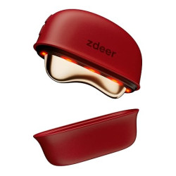 Heated Electric Gua Sha Facial Massager with Vibration & LED Red Light Therapy – Skin Firming Face & Neck Sculpting Tool