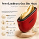 Heated Electric Gua Sha Facial Massager with Vibration & LED Red Light Therapy – Skin Firming Face & Neck Sculpting Tool 
