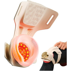 Heated Knee Massager with Heat & Vibration for Knee Pain Relief – Cordless Joint Support Brace with 5 Massage Modes & 3 Heat Levels for Men & Women