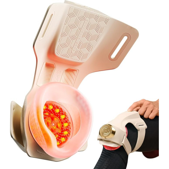 Heated Knee Massager with Heat & Vibration for Knee Pain Relief – Cordless Joint Support Brace with 5 Massage Modes & 3 Heat Levels for Men & Women