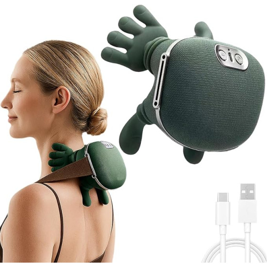 Heated Neck & Back Massager with Heat & 3 Massage Modes – Deep Tissue Shoulder, Leg & Body Massager 