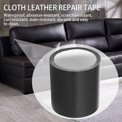 Heavy-Duty Black Leather Repair Tape for Sofas, Car Seats, Chairs & Furniture