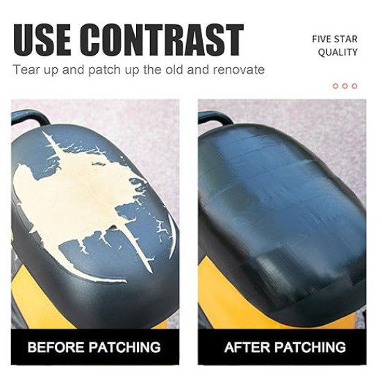 Heavy-Duty Black Leather Repair Tape for Sofas, Car Seats, Chairs & Furniture