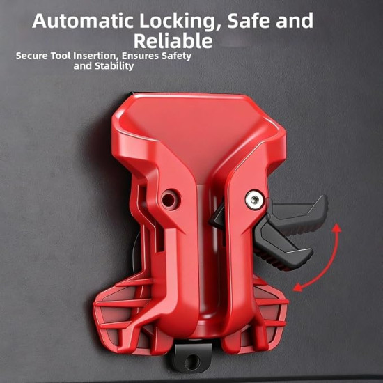 Heavy-Duty Electric Tool Holster with Quick Release – ABS Belt Clip Holder for Drills, Impact Drivers & Power Tools
