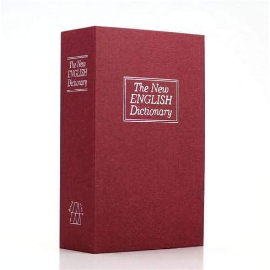 Hidden Book Safe with Combination Lock – Secure Steel Lock Box for Cash, Jewelry & Valuables