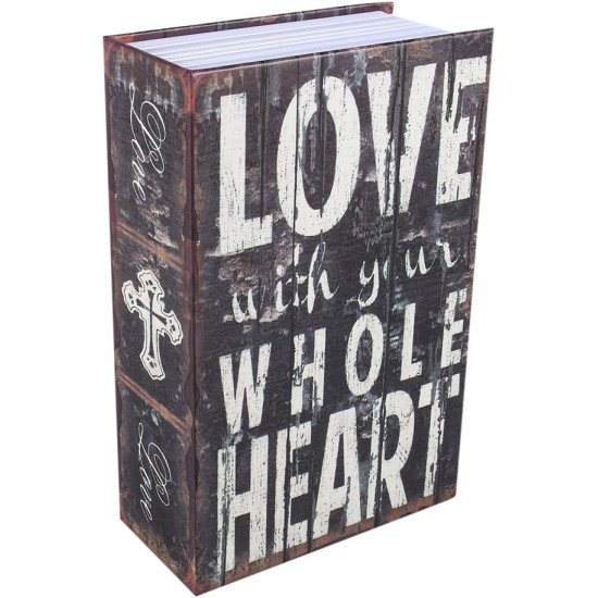 Hidden Book Safe with Combination Lock – Secure Steel Lock Box for Cash, Jewelry & Valuables