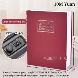 Hidden Book Safe with Combination Lock – Secure Steel Lock Box for Cash, Jewelry & Valuables